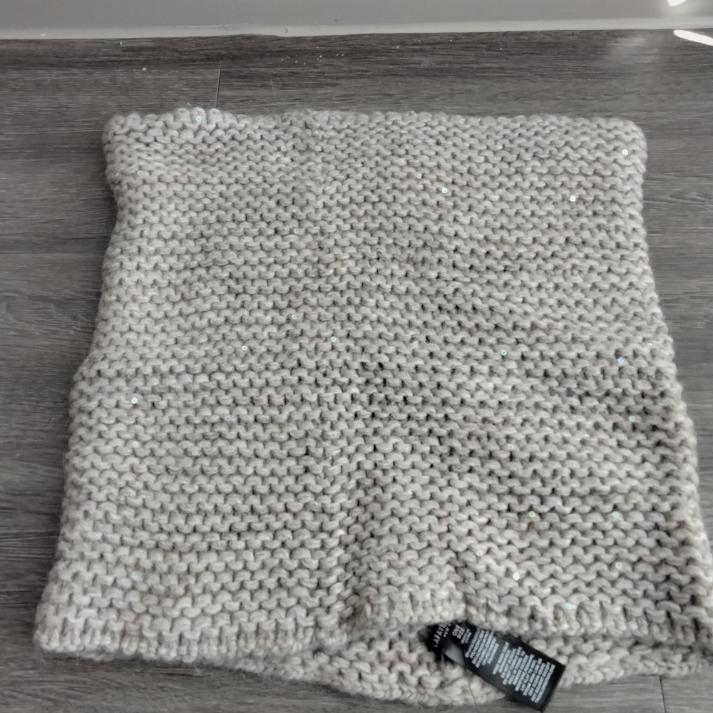 Lafayette 148 Knitted Tube Scarf Sequins